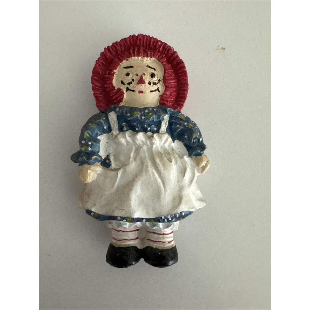 Vintage Raggedy Ann Doll Character Fridge Magnet 3"